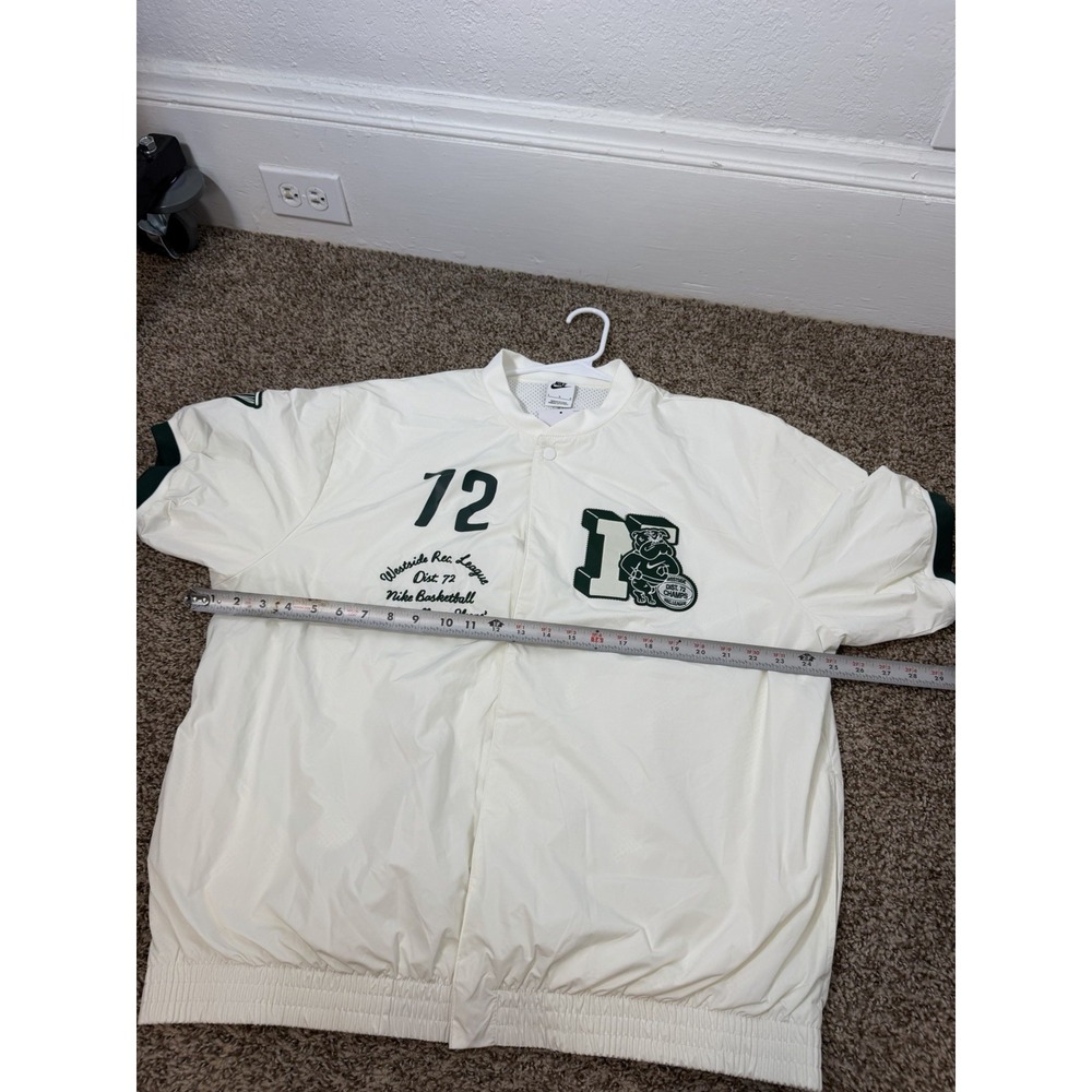 NWT! Nike Authentic Men's Warm Up Shirt Sail FQ6170-133 Men's Size Large - Picture 9 of 10